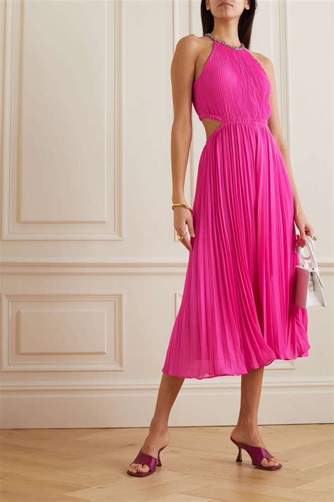 michael kors hot pink dress|michael kors denim dresses.